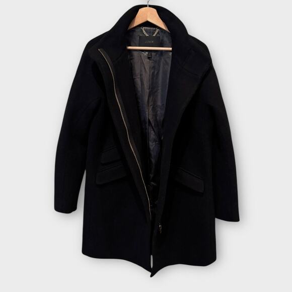 J. Crew Cocoon Italian Stadium-Cloth Wool Coat Size 8 - Picture 9 of 16